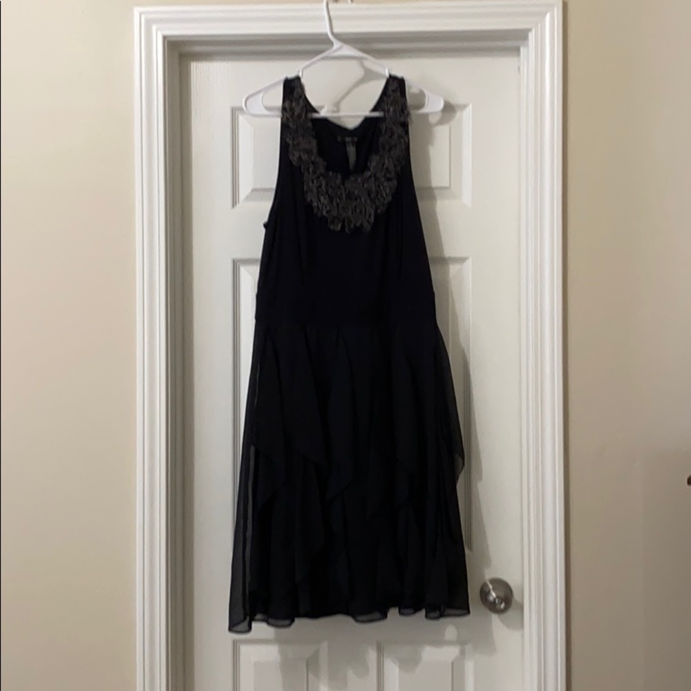 Black flapper style dress